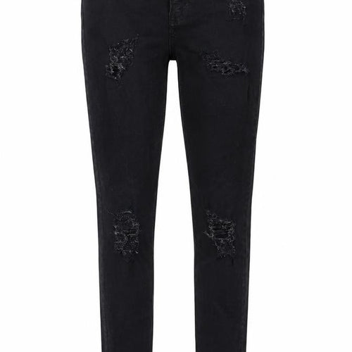 Topshop Womens Black Cotton Skinny Jeans Size 25 in L32 in Regular Zip