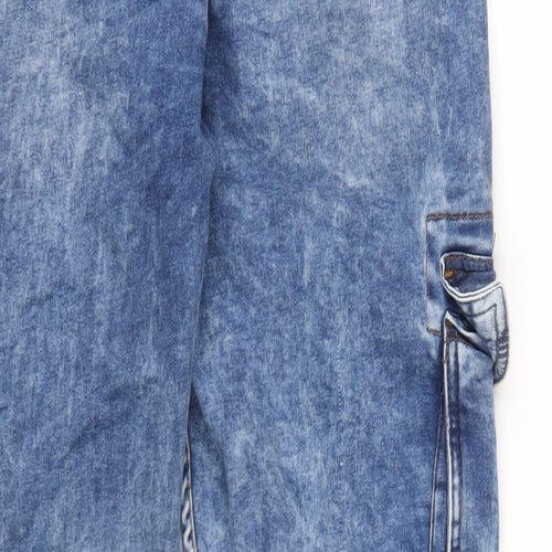 Denim & Co. Mens Blue Cotton Tapered Jeans Size 34 in L32 in Regular Zip