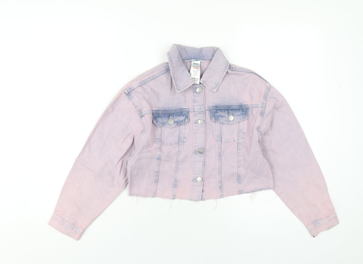 Marks and Spencer Girls Pink Jacket Size 10-11 Years Button