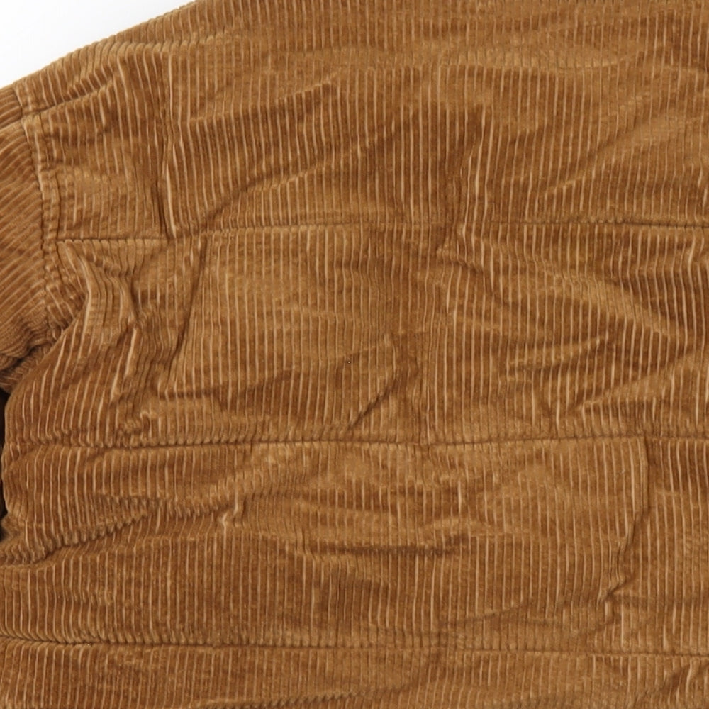 Marks and Spencer Boys Brown Puffer Jacket Coat Size 11-12 Years Zip