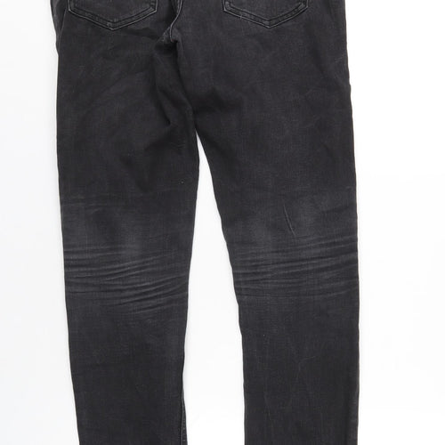 Denim & Co. Womens Black Cotton Skinny Jeans Size 10 L31 in Regular Zip