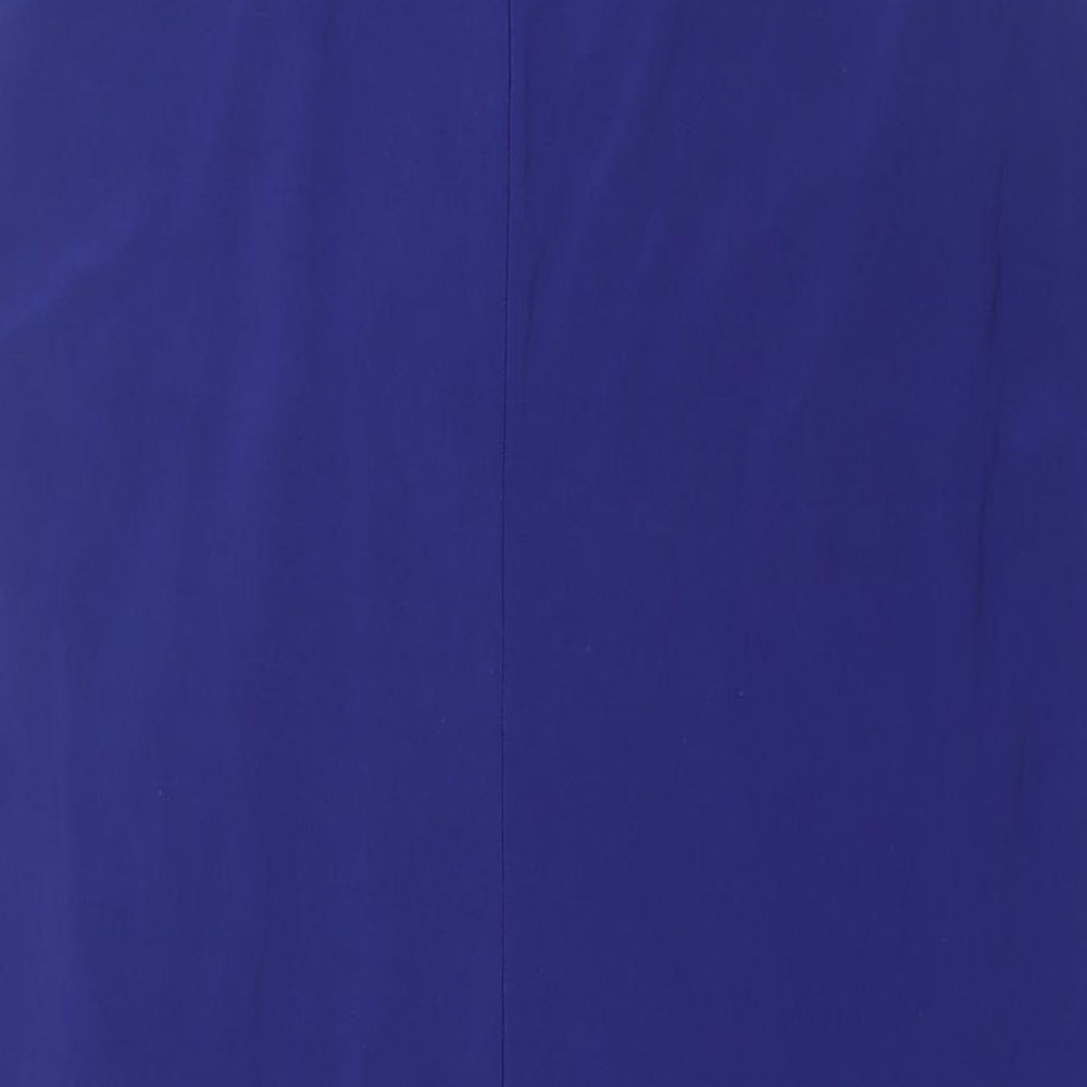 Planet Womens Blue Polyester Shift Size 18 V-Neck Pullover - Buckle Detail