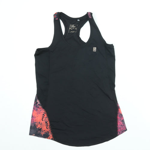 Tokyo Laundry Womens Black Colourblock Polyester Basic Tank Size 8 Scoop Neck Pullover - Geometric Print