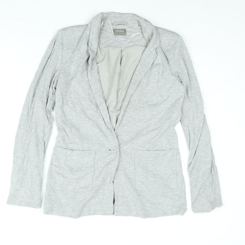 Oasis Womens Grey Jacket Blazer Size 8 Button