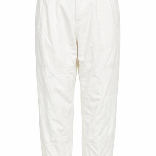 Bershka Womens White Cotton Mom Jeans Size S L24 in Regular Zip - Drawstring