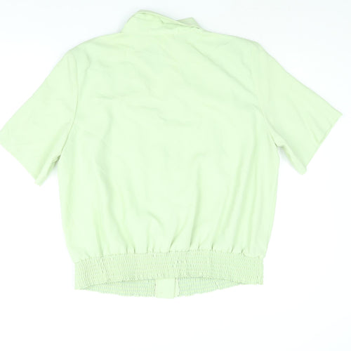 First Avenue Womens Green Polyester Basic Blouse Size 18 Collared - Vintage