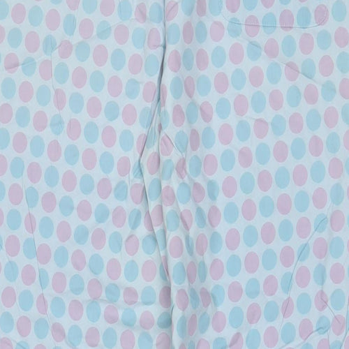 Gap Womens Blue Polka Dot Cotton Babydoll Pyjama Pants Size S Drawstring