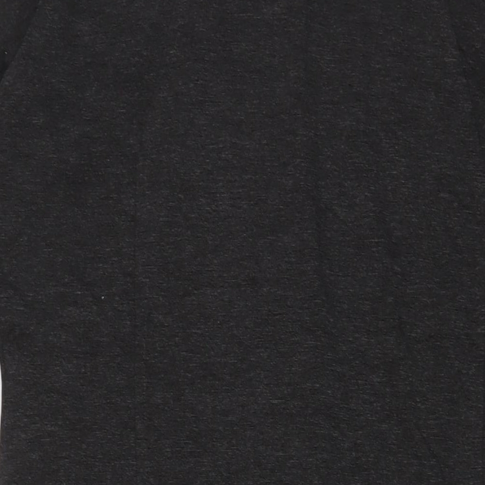 Jaeger Womens Grey Viscose Sheath Size L Crew Neck Pullover