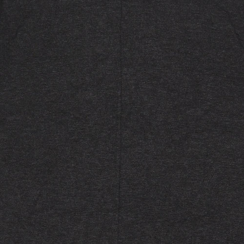 Jaeger Womens Grey Viscose Sheath Size L Crew Neck Pullover