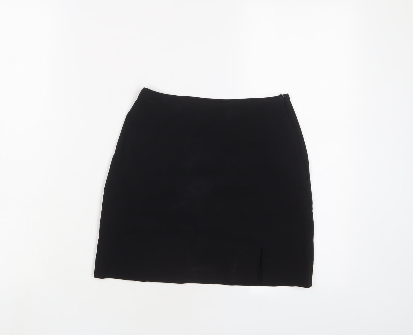 ASOS Womens Black Viscose Mini Skirt Size 4 Zip