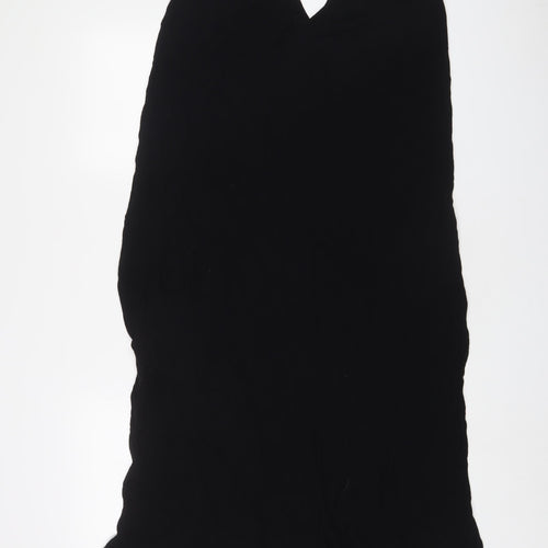 New Look Womens Black Viscose A-Line Size 18 V-Neck Pullover