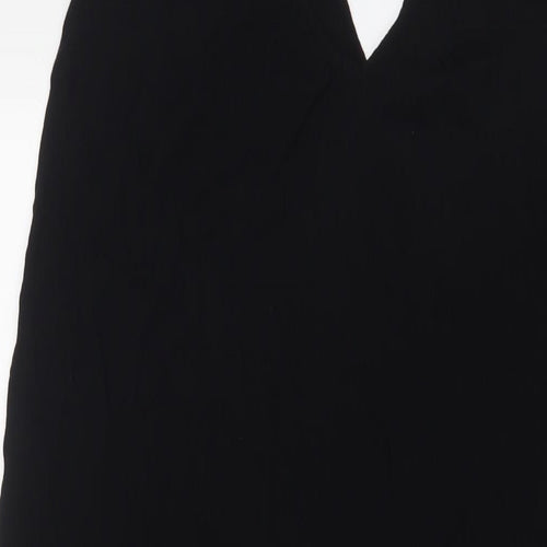 New Look Womens Black Viscose A-Line Size 18 V-Neck Pullover
