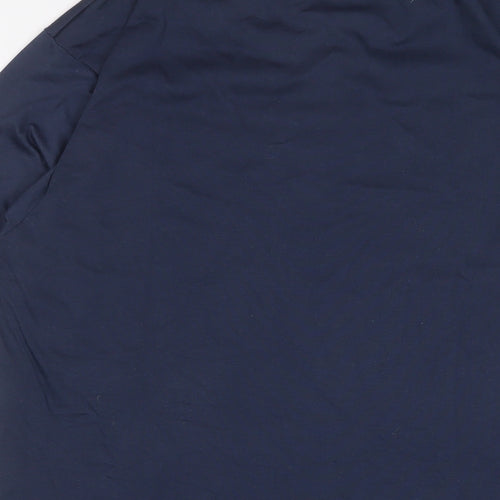 Redskins Mens Blue Polyester T-Shirt Size XL Crew Neck
