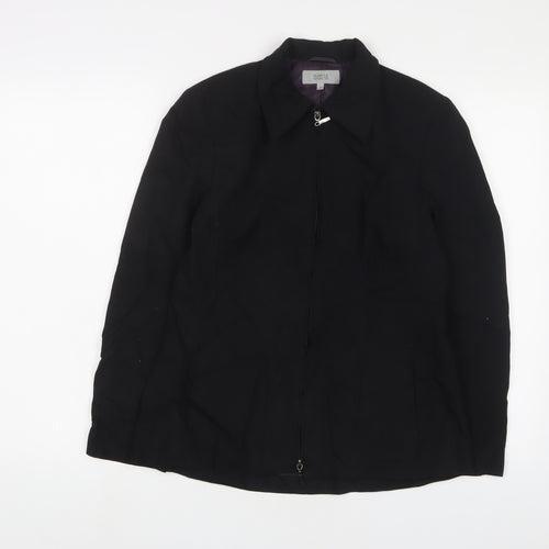 Marks and Spencer Womens Black Jacket Size 10 Zip