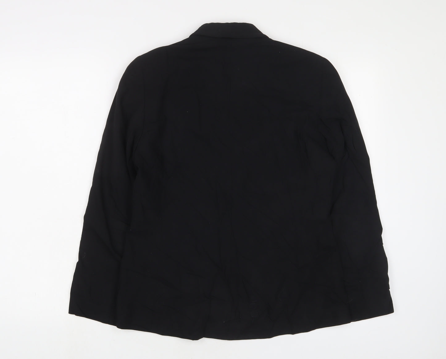 Marks and Spencer Womens Black Jacket Size 10 Zip