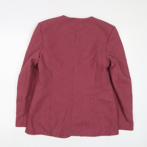 Debenhams Womens Pink Jacket Blazer Size 12 Button