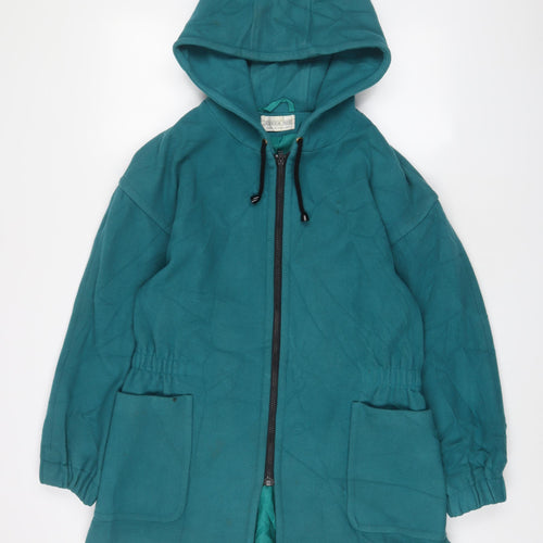 Jessica Reid Womens Blue Jacket Size 14 Zip