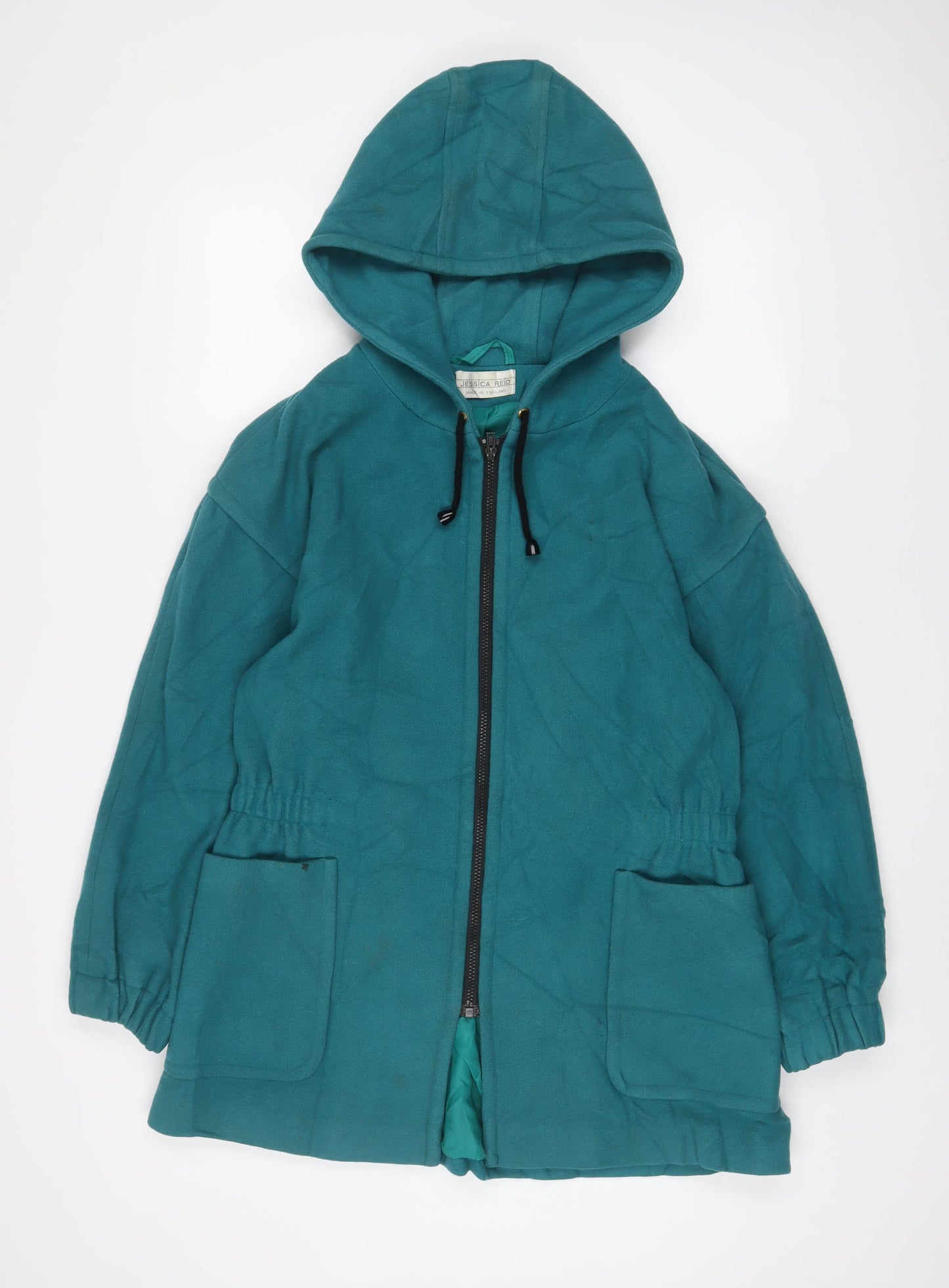 Jessica Reid Womens Blue Jacket Size 14 Zip