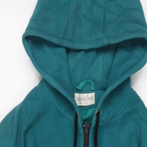 Jessica Reid Womens Blue Jacket Size 14 Zip