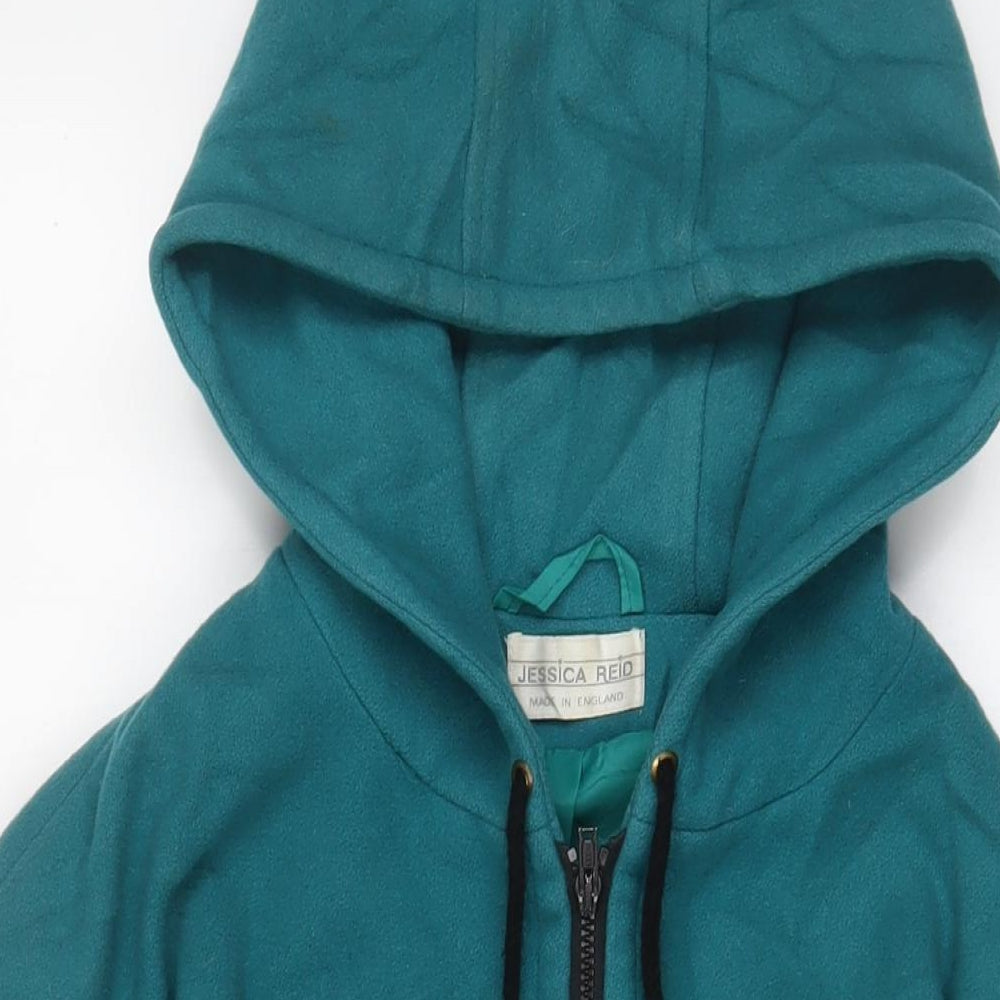 Jessica Reid Womens Blue Jacket Size 14 Zip