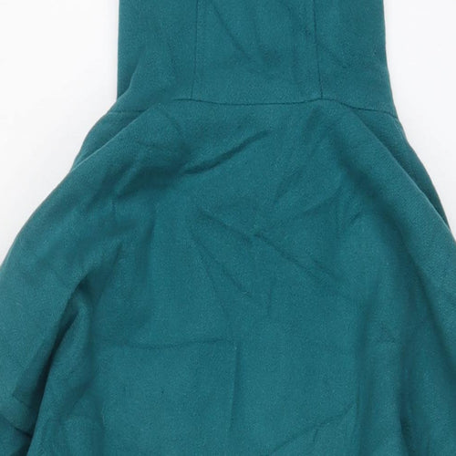Jessica Reid Womens Blue Jacket Size 14 Zip