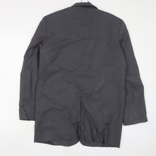 Zara Mens Grey Jacket Blazer Size S Button