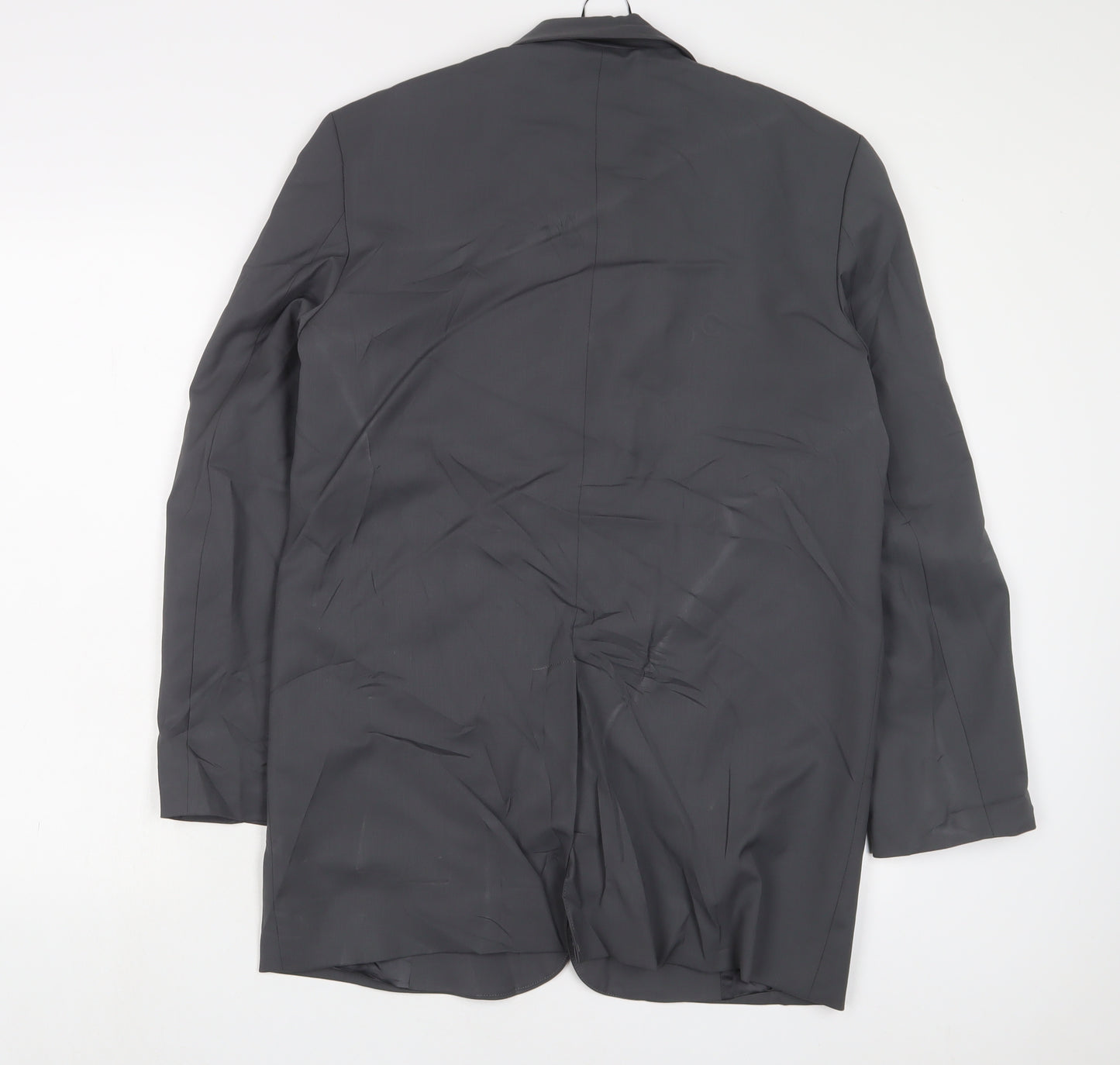 Zara Mens Grey Jacket Blazer Size S Button