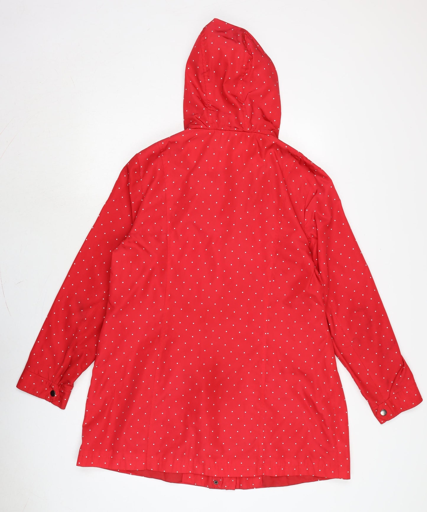 Bonmarché Womens Red Anorak Coat Size 16 Snap
