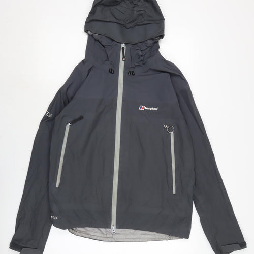 Berghaus Mens Black Anorak Jacket Size L Zip