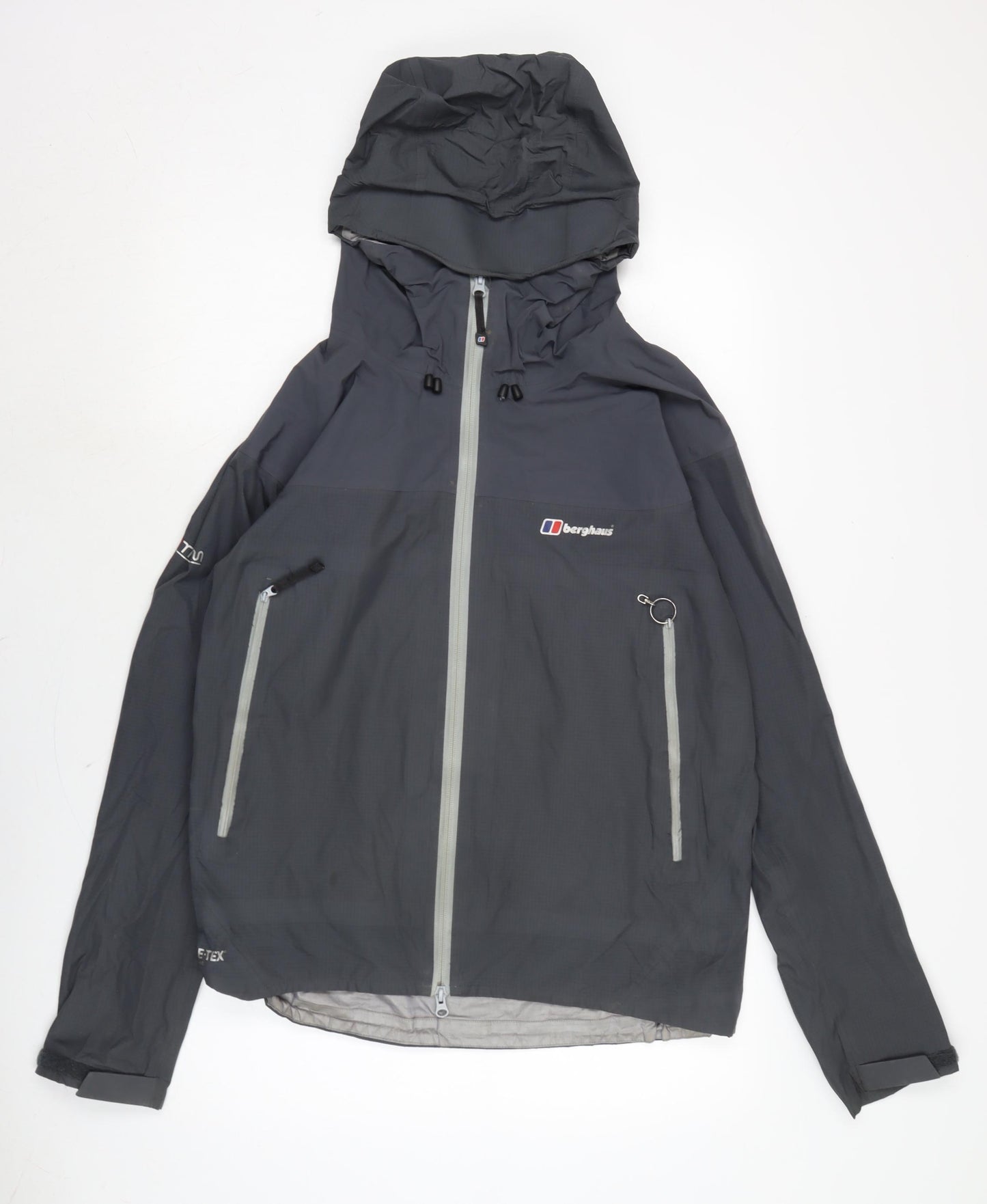 Berghaus Mens Black Anorak Jacket Size L Zip