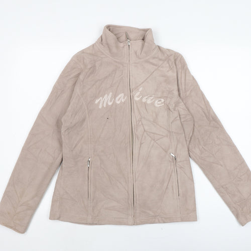 Maine Womens Beige Jacket Size 12 Toggle