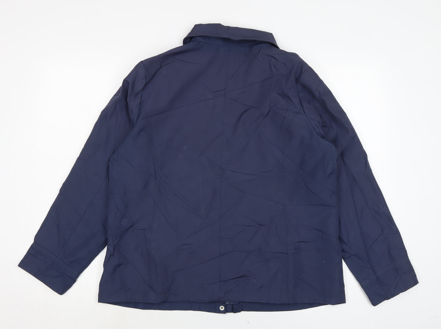 BM Womens Blue Jacket Size 14 Zip