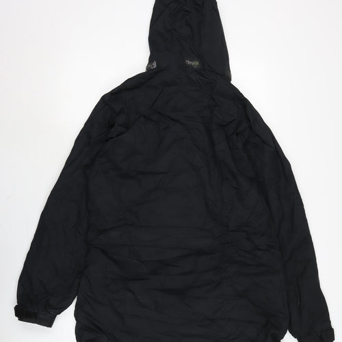 Peter Storm Womens Black Anorak Coat Size 16 Zip