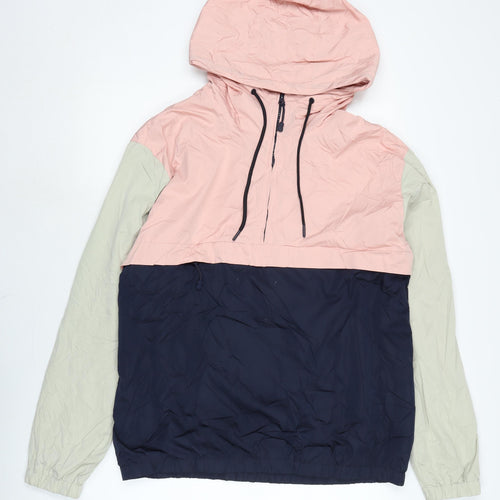 Divided Womens Blue Anorak Jacket Size L Zip