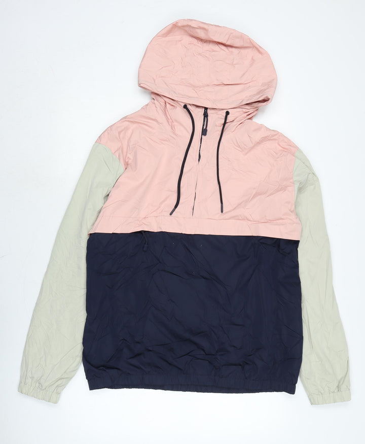 Divided Womens Blue Anorak Jacket Size L Zip