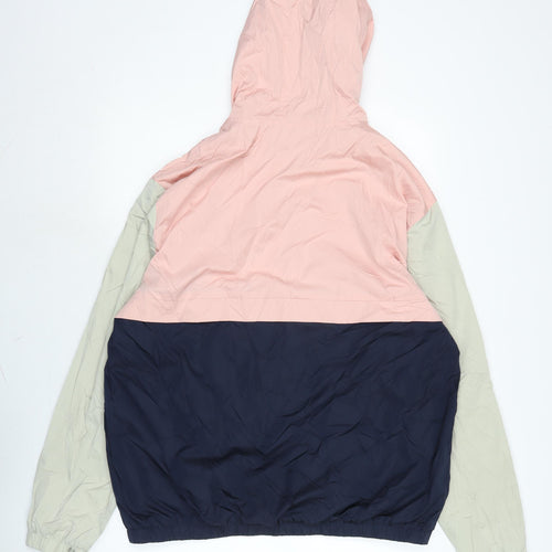 Divided Womens Blue Anorak Jacket Size L Zip