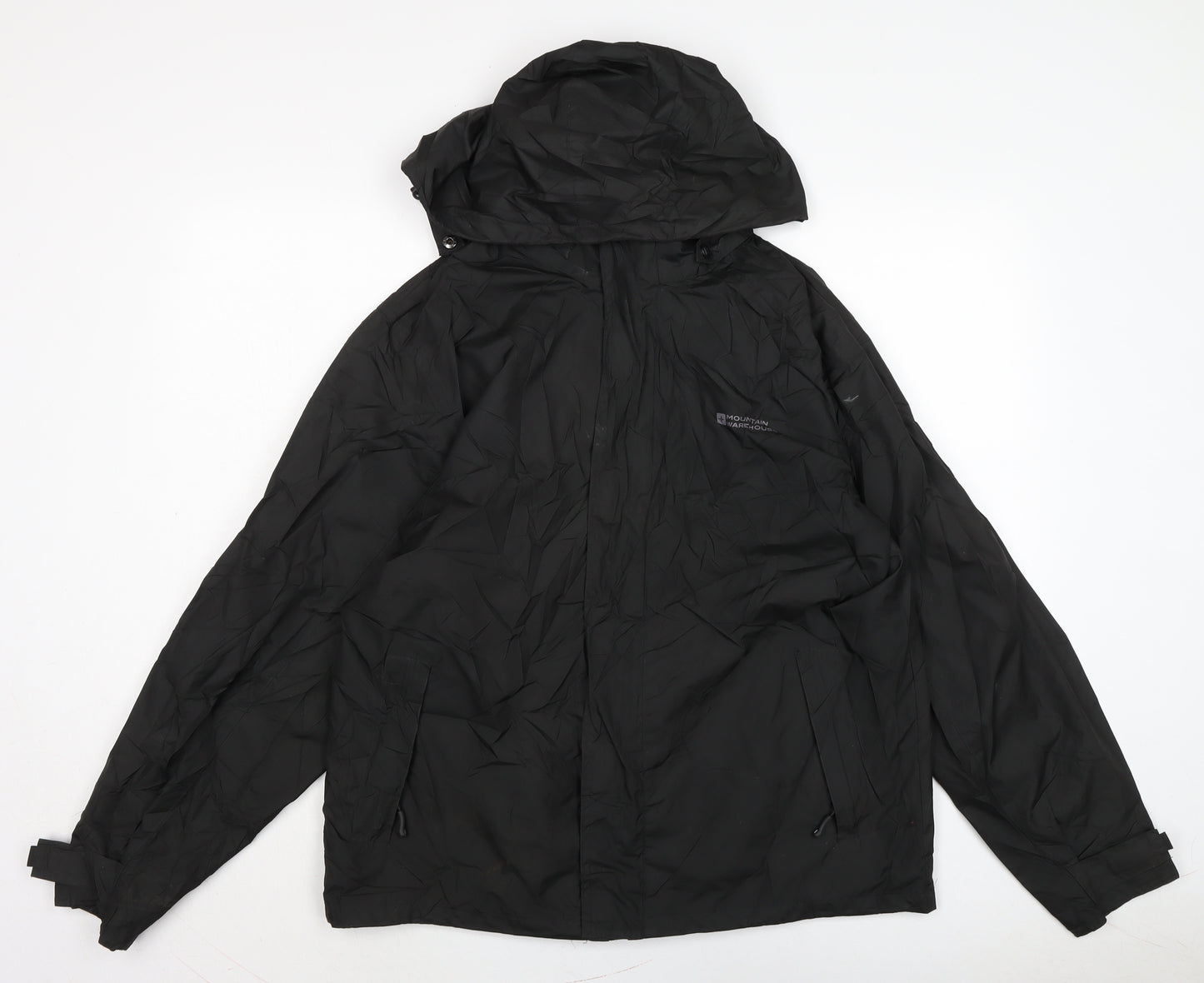 Mountain Warehouse Mens Black Anorak Coat Size M Zip