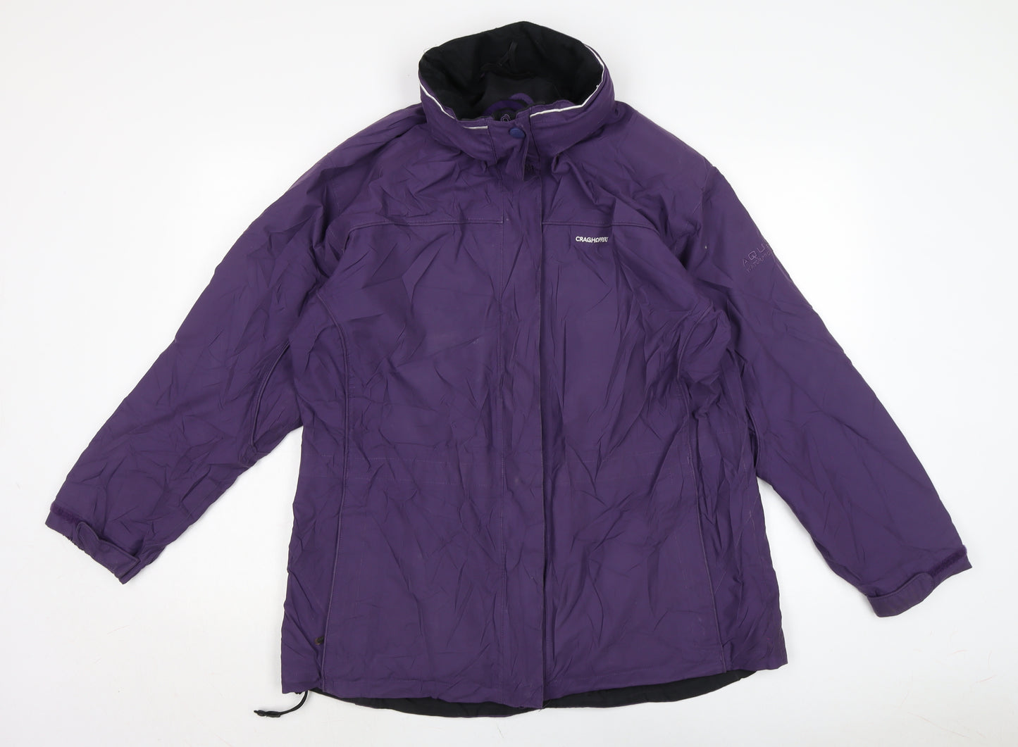 Craghoppers Womens Purple Anorak Coat Size 16 Zip