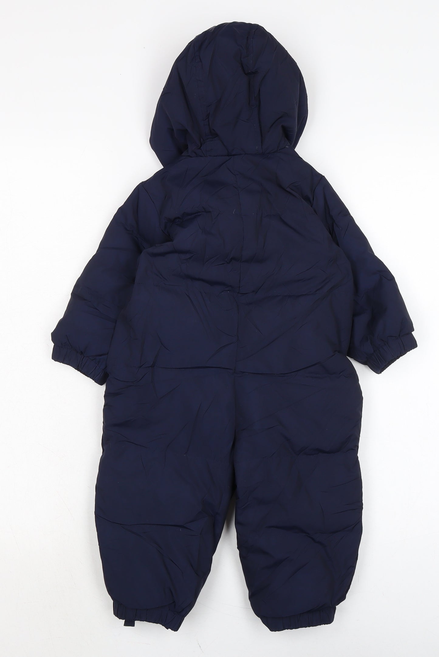 Baby Gap Boys Blue Basic Coat Snowsuit Size 12-18 Months Zip