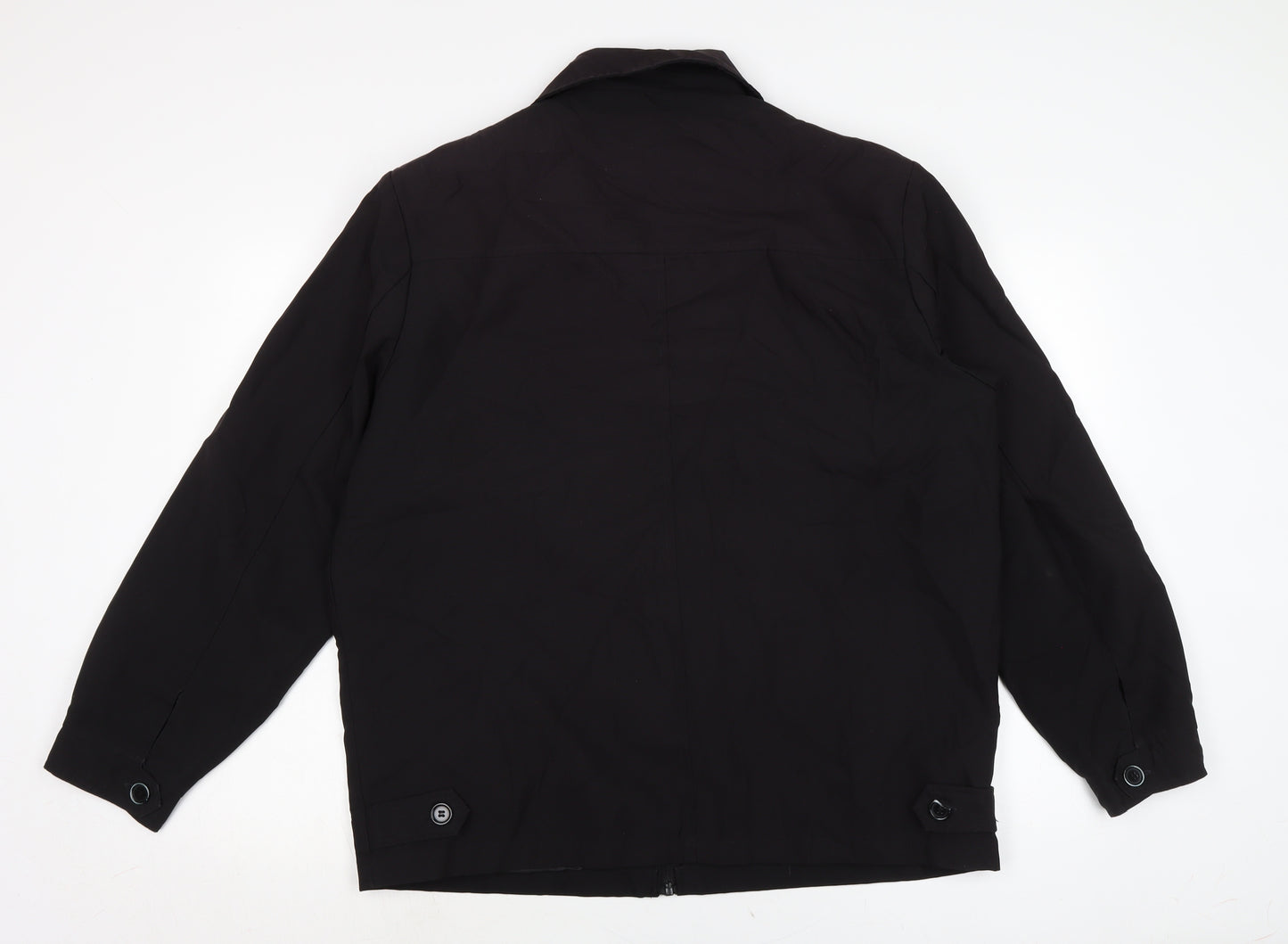 JJ. .Willis Mens Black Jacket Size L Zip