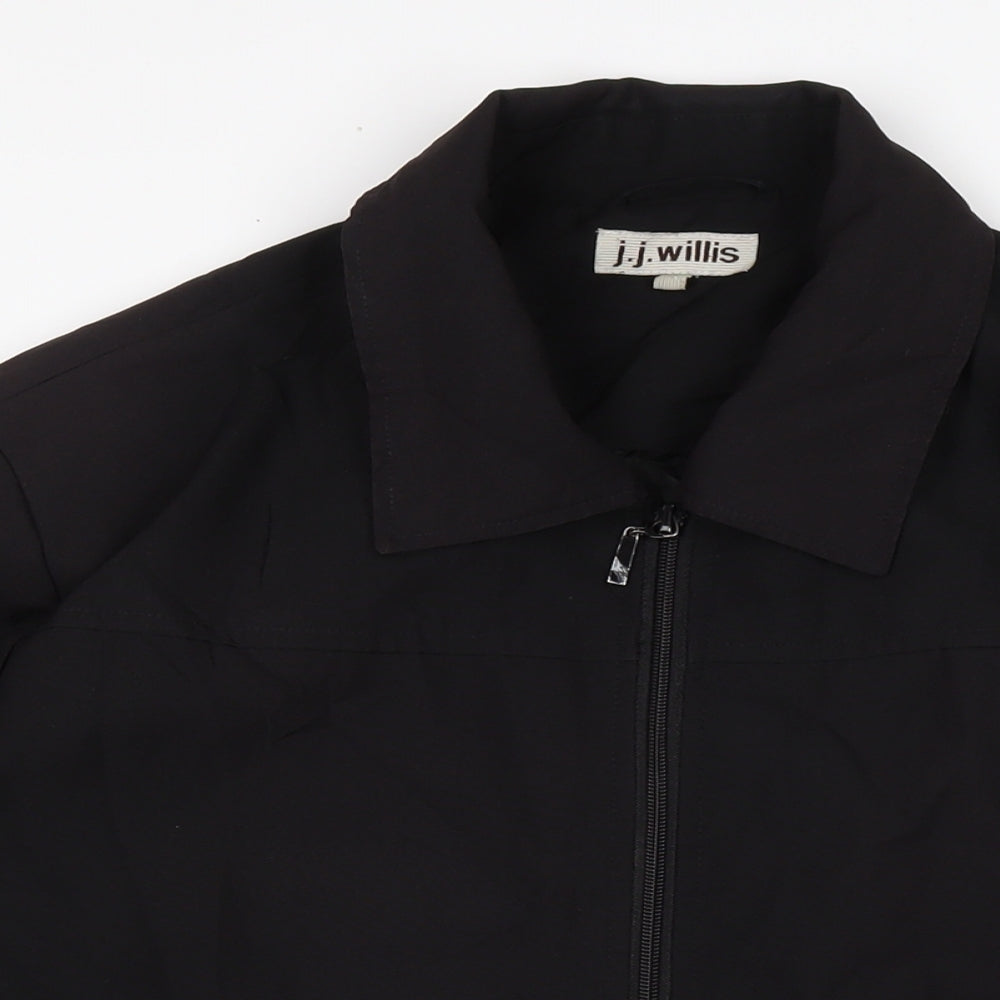 JJ. .Willis Mens Black Jacket Size L Zip