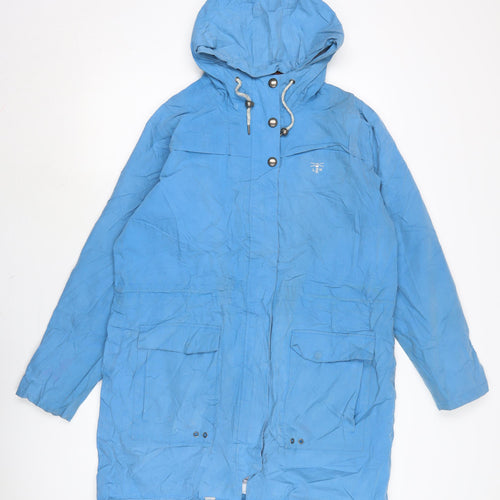 LIGHTHOUSE Womens Blue Anorak Coat Size 16 Zip