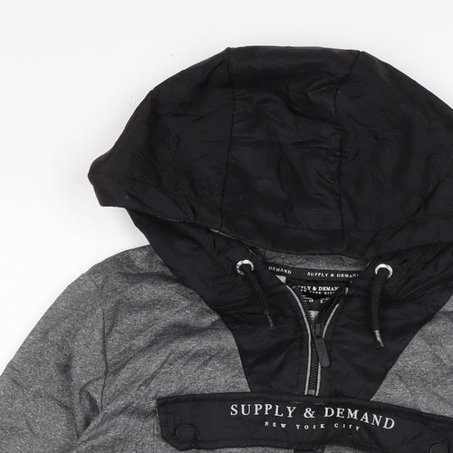 Supply & Demand Co. Boys Grey Polyester Pullover Sweatshirt Size 13-14 Years
