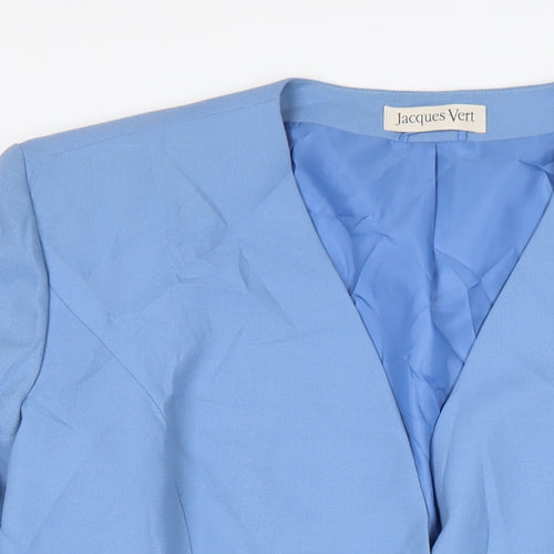 Jacques Vert Womens Blue Jacket Size 24 Button