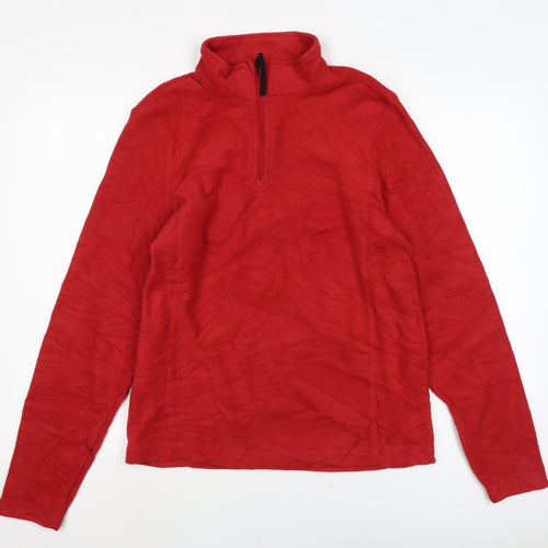 TOG24 Mens Red Polyester Pullover Sweatshirt Size S