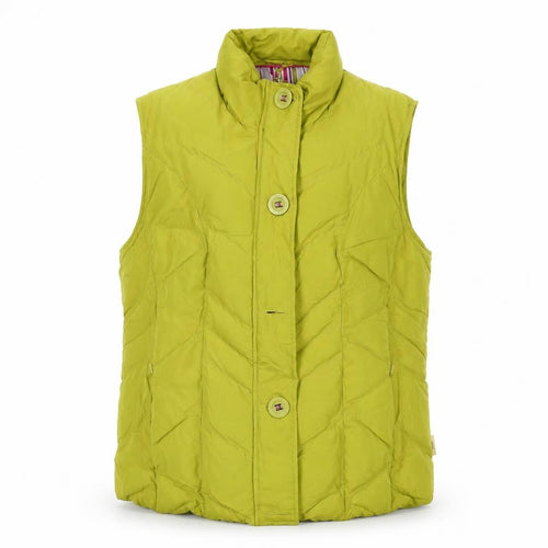 Per Una Womens Green Gilet Waistcoat Size M Zip
