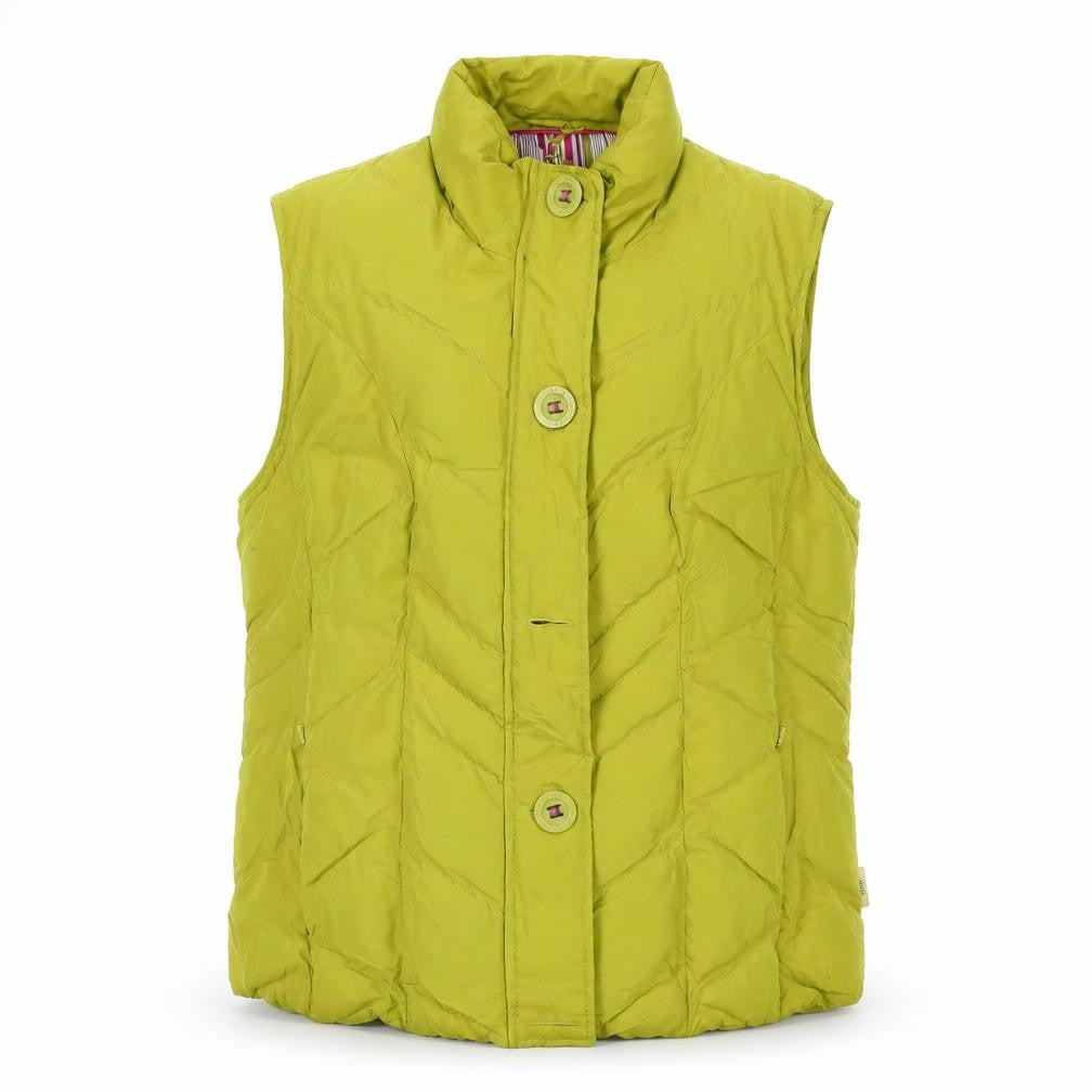 Per Una Womens Green Gilet Waistcoat Size M Zip