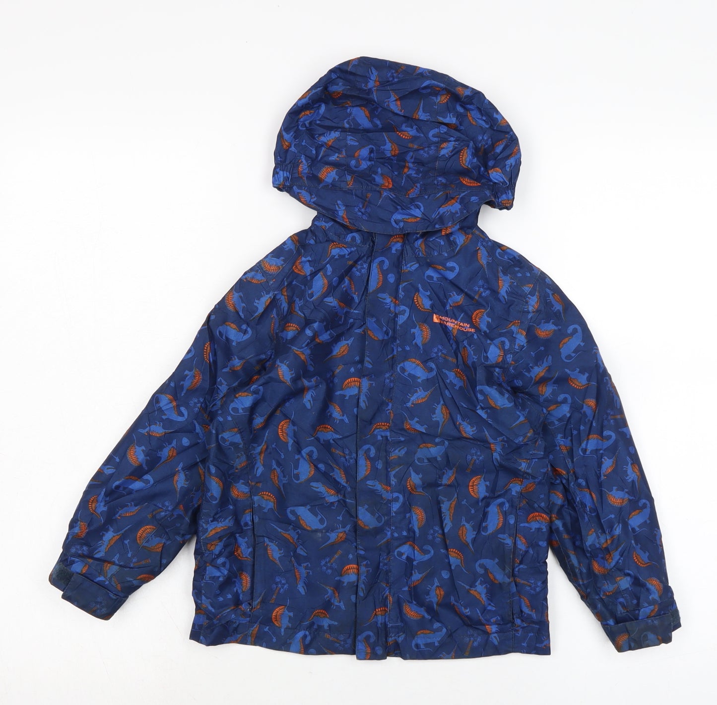 Mountain Warehouse Boys Blue Anorak Coat Size 5-6 Years Zip