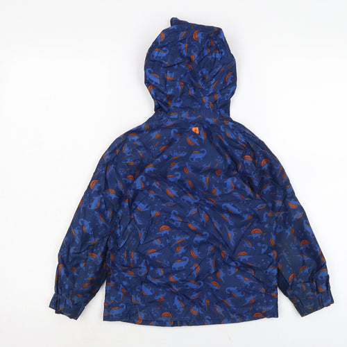 Mountain Warehouse Boys Blue Anorak Coat Size 5-6 Years Zip