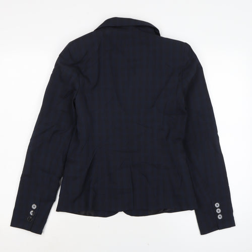 Dorothy Perkins Womens Blue Gilet Jacket Size 6 Button